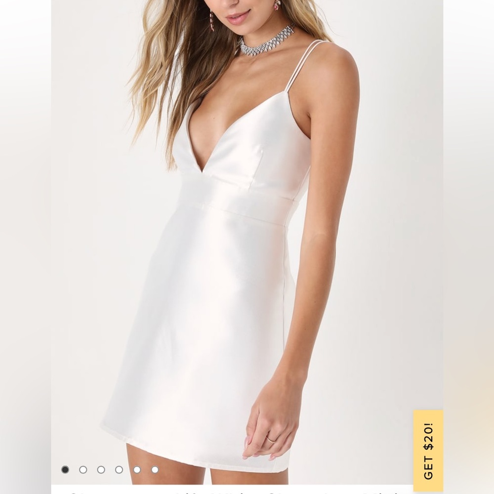 Glamourous Life White Sleeveless Mini Dress lulus